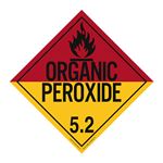 Class 5.2 - Organic Peroxide Worded Placard